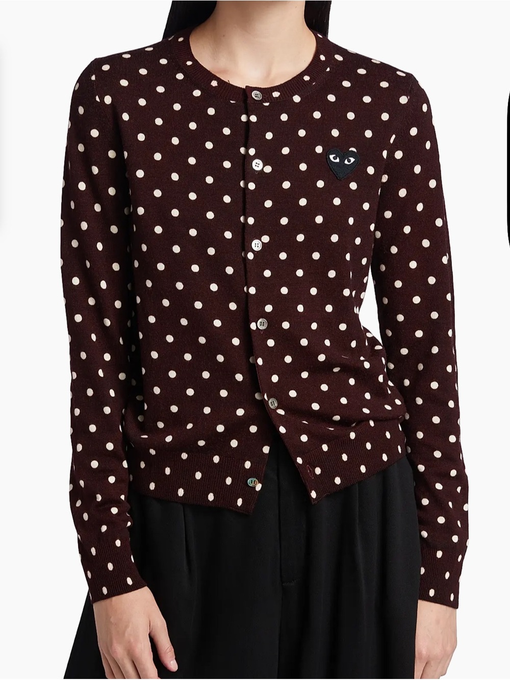 Comme Des Garçons Play Polka-Dot Wool Cardigan Women’s - Size Medium